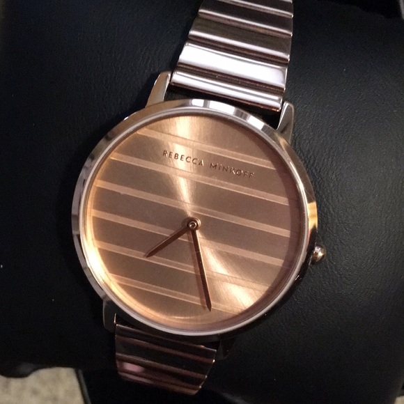 NWT Rebecca Minkoff Rose Gold Watch Modern - Picture 3 of 7